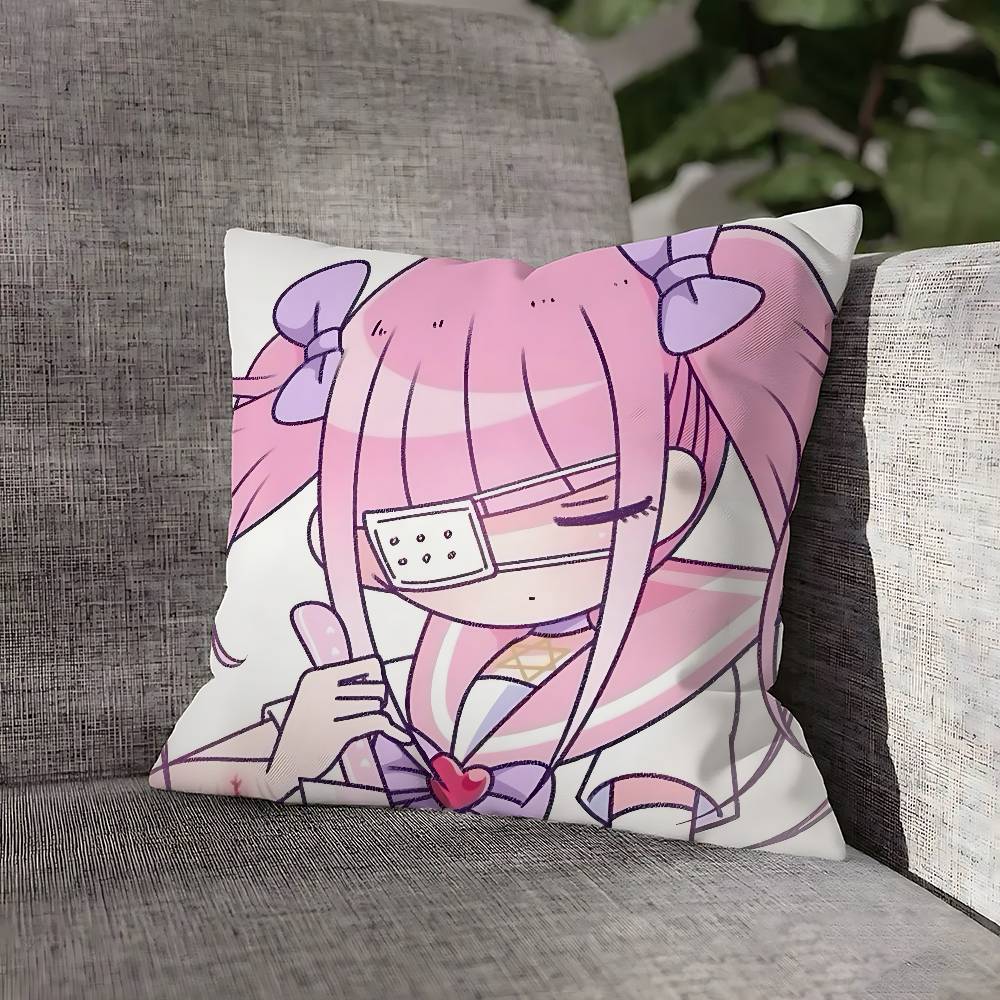 Cute M-Menhera C-Chan Girl Pillow Case For Sofa Decor Car Office Room Printing Cushion Cover Decorations and Protector
