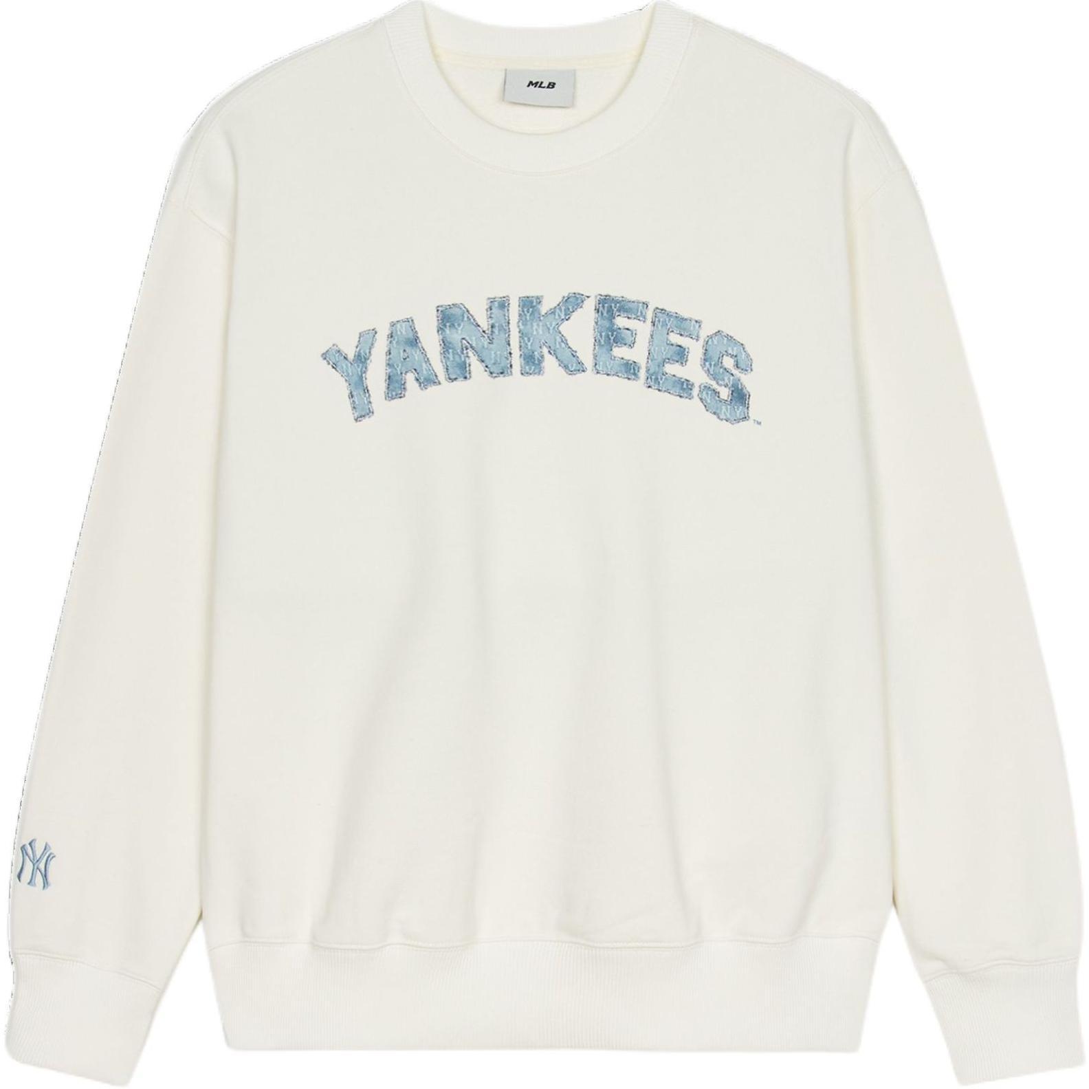 

New MLB Sweatshirts Unisex White 3AMTM0551-50CRS S