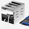 Nylons Braideds SATAIII Cable 50cm Color Matcheds Secure Lock Clip Low Profile Connectors For PC Components