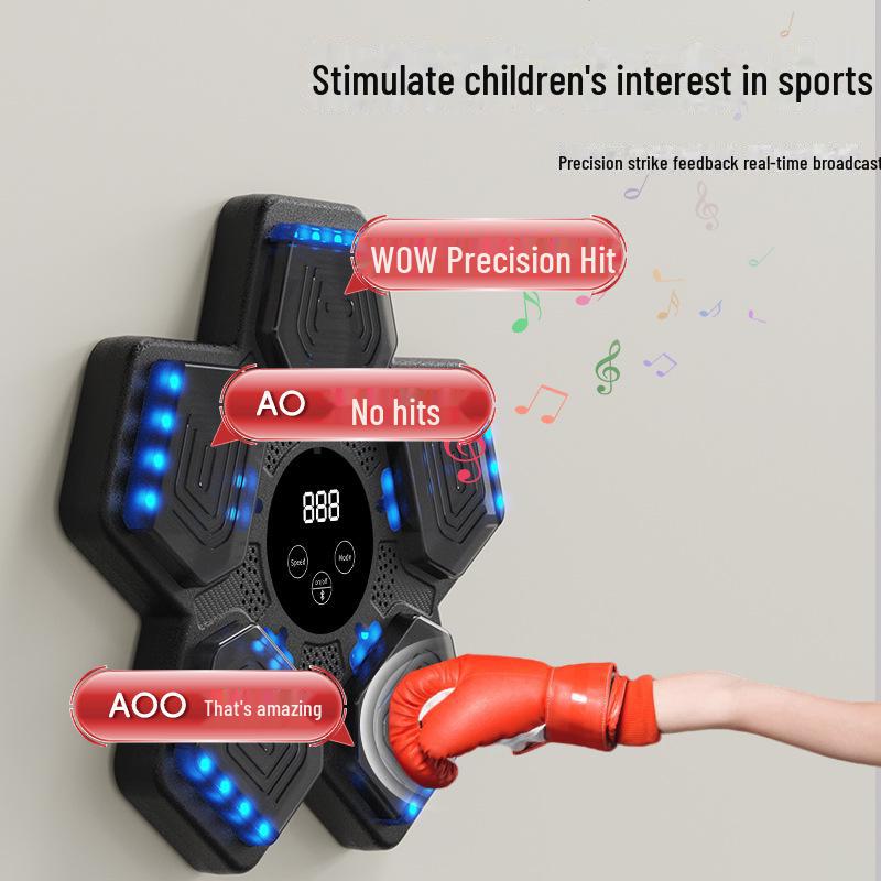 Kid's Smart Music Boxing Trainer: Wall-Mounted Exercise & Training Toy