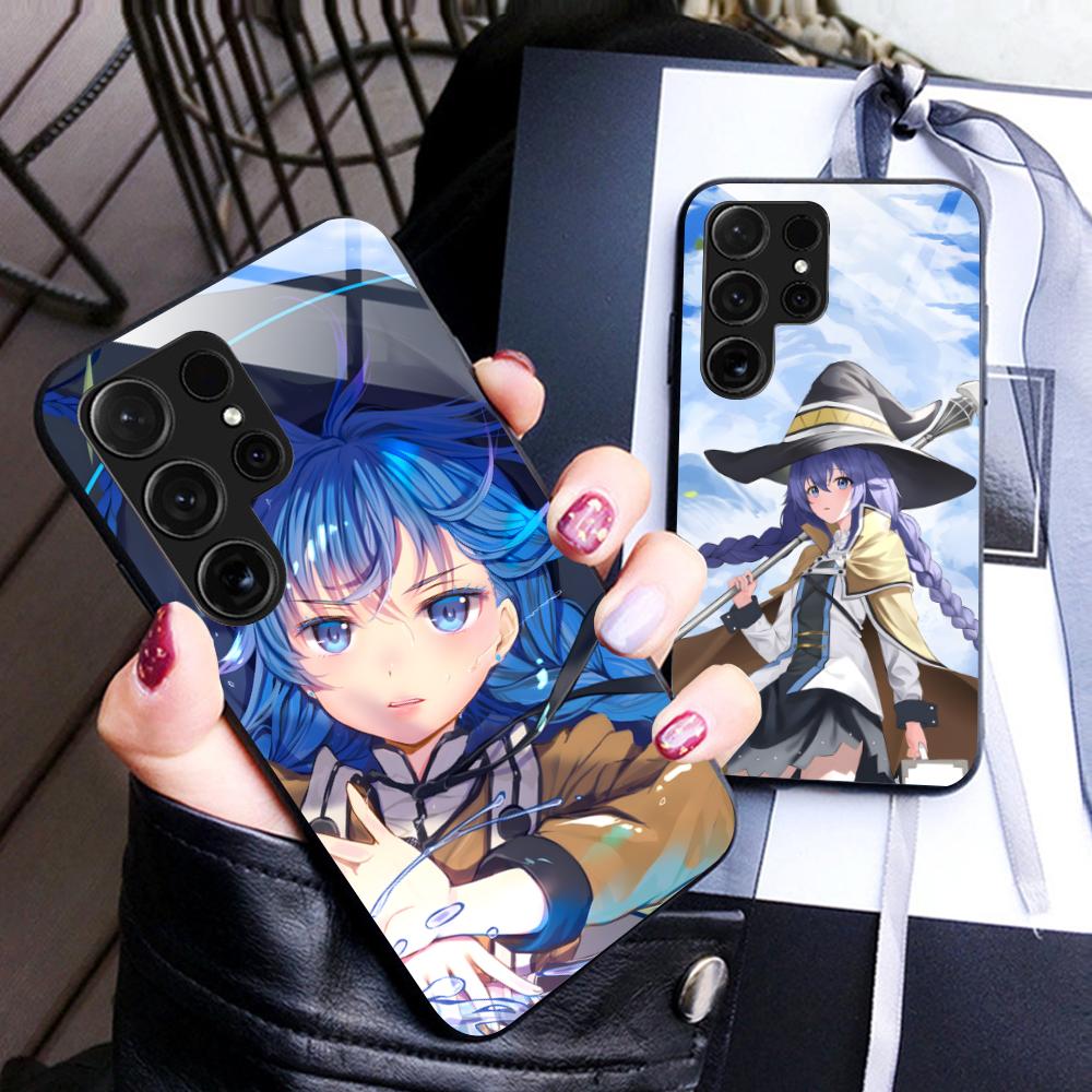 Mushoku Tensei Roxy Mobile Phone Case for Samsung Galaxy A56 55 54 53 52 51 36 35 34 23 16 15 5G Glass Colorful Cover Pretty