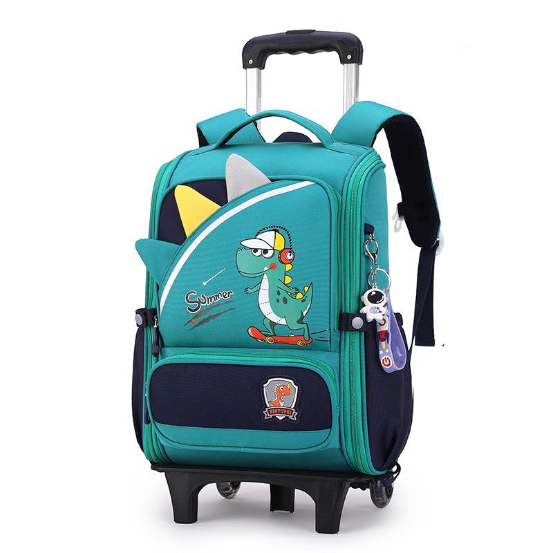 Sac à dos à roulettes mignon Lapin étudiant pour filles enfants Sacs à dos à roulettes Scolaires Sacs d'école à roulettes Sacoche à roulettes