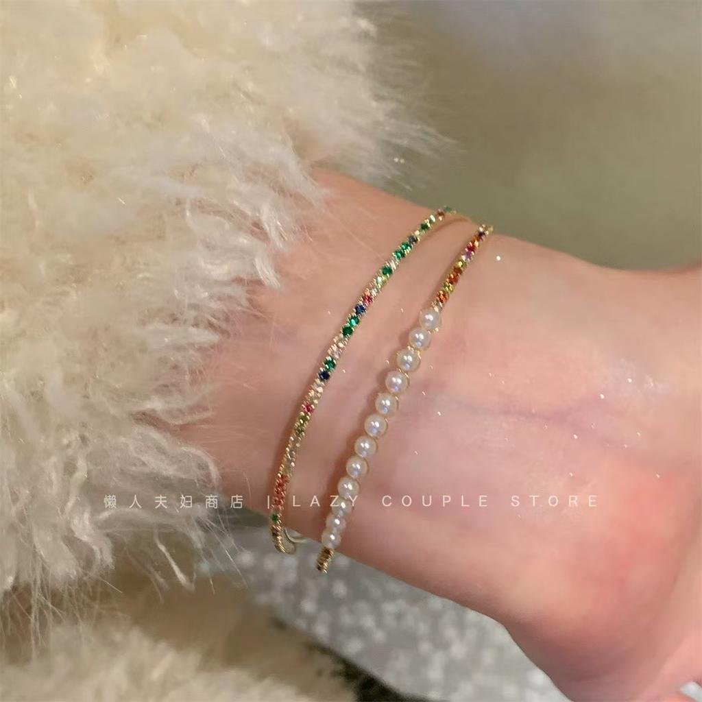Popular Ultra-shiny Zircon Bracelet for Women, Versatile and High-end, New Chinese Style Vintage Butterfly Jewelry