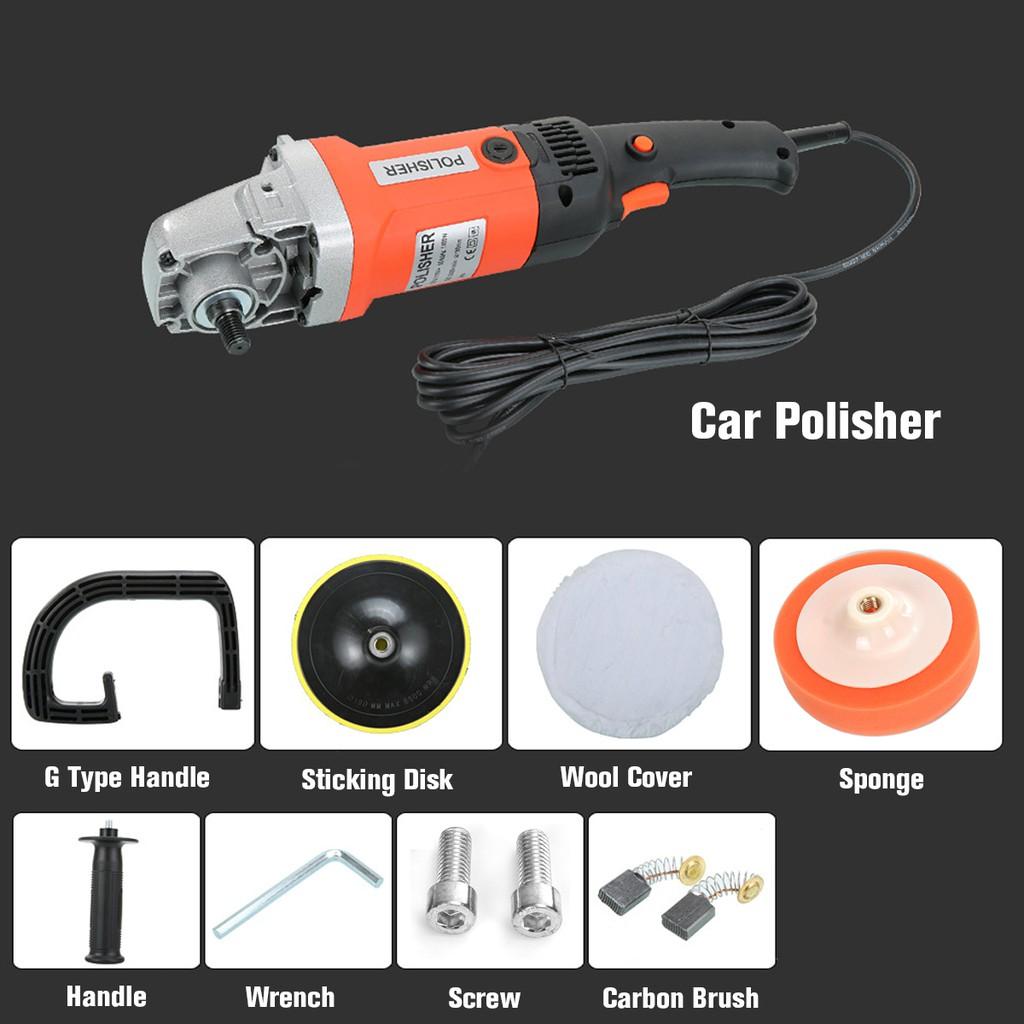 8 Speed Electric Car Polisher Sander Buffer Polishing Machine Kit 1400w 220V