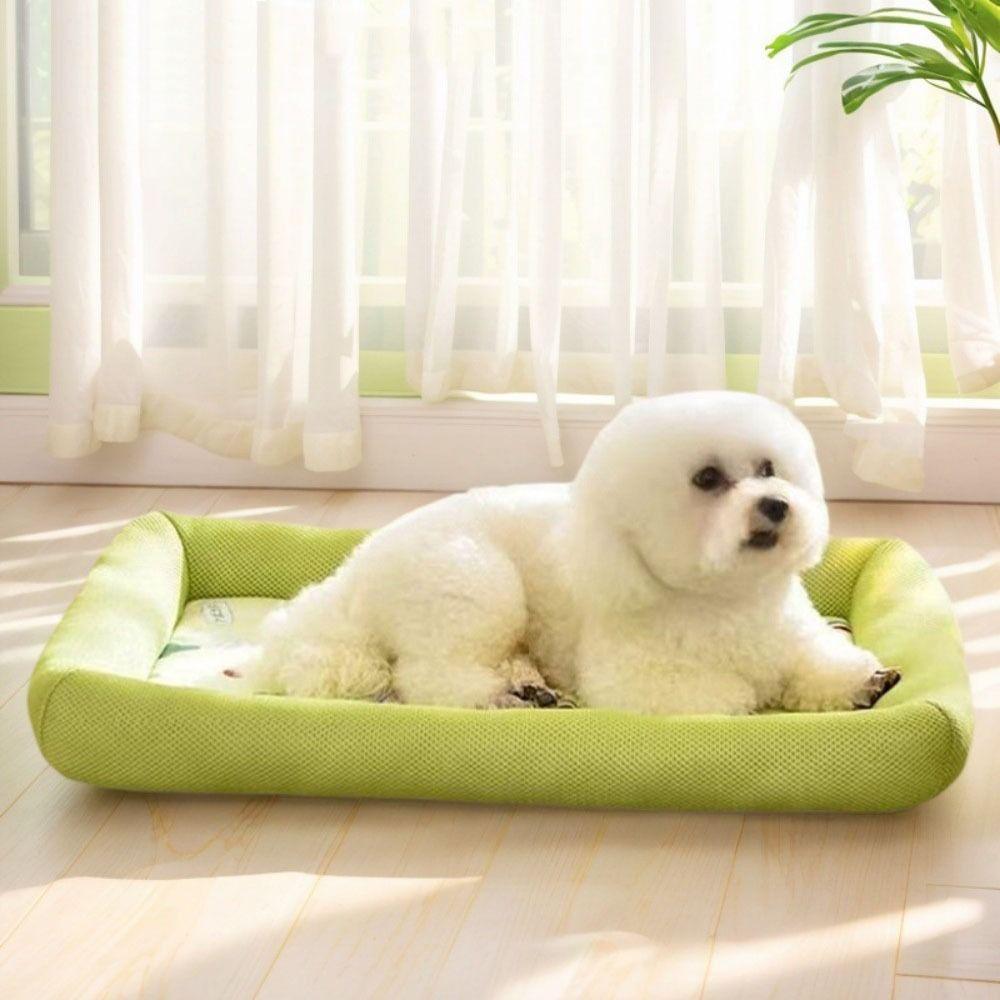 Square Pet Cooling Mat Breathable Dog Cat Beds Pet Supplies Cooling Puppy Bed Home