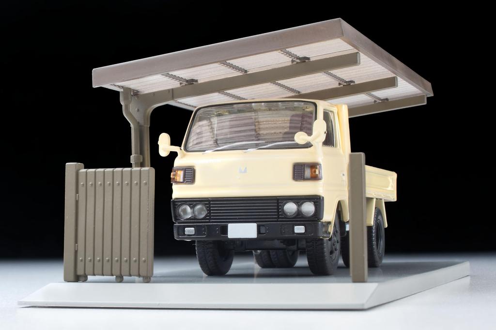 Tomikarama Vintage 164 09b Carport ABS-Kunststoffstruktur lackiert teilmontiert 333982