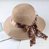 Women's Fashionable Sun Protection Wide Brim Straw Hat for Summer Beach and Scenic Outings