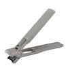 Nail Clipper Stainless Steel Wide Opening Push Button Design Anti Splash Flat Mouth Nail Clipper
