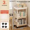 Children's Multi-Layer Narrow Bookshelf with Wheels