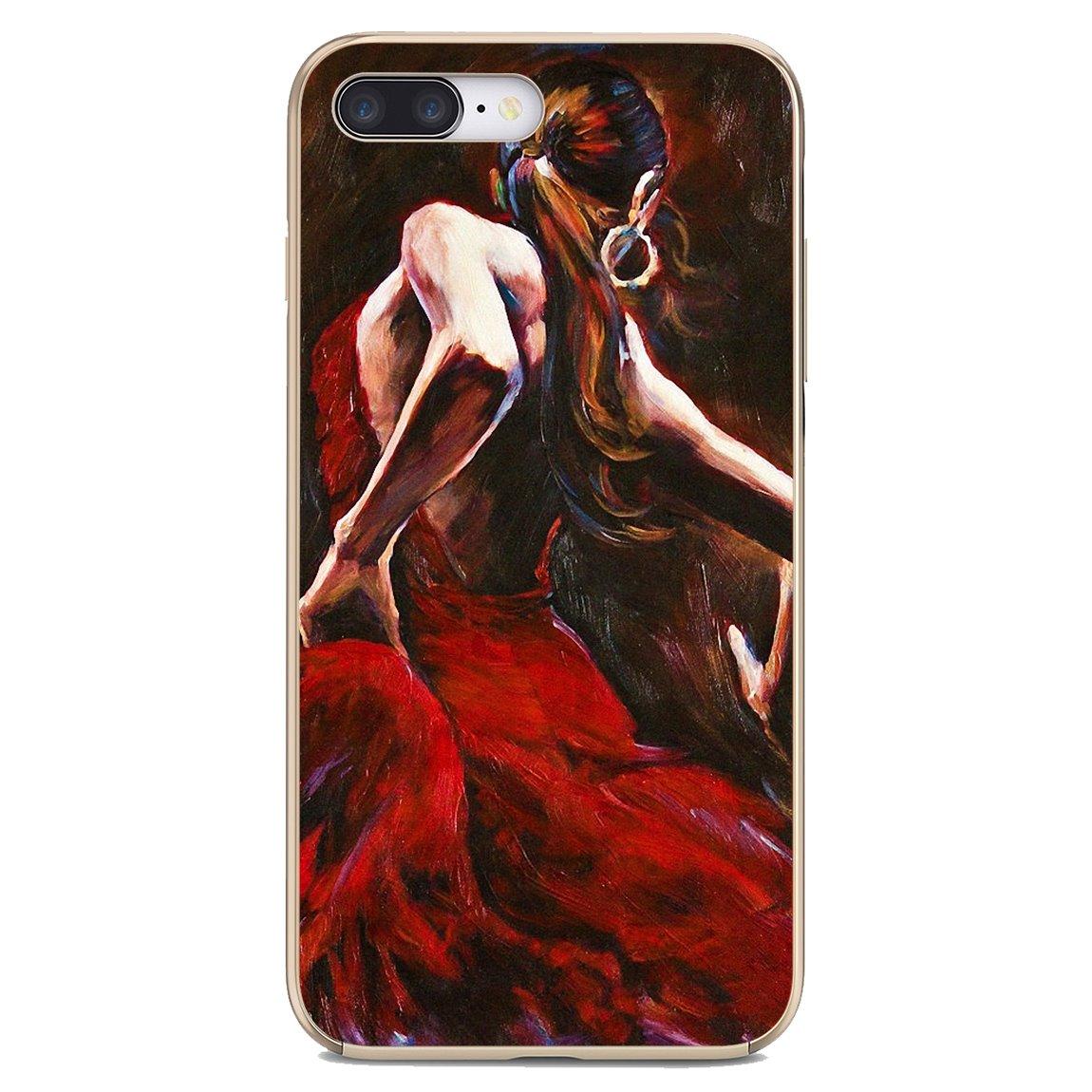 Красный испанский танцор фламенко Art для BQ Aquaris C U2 UV X2 X Lite Pro Plus E4.5 X5 E5 4G 6040L Magic S 5059 Мягкий чехол из ТПУ Aquaris C