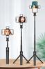 Selfie Stick Tripod Remote Control Bluetooth LED