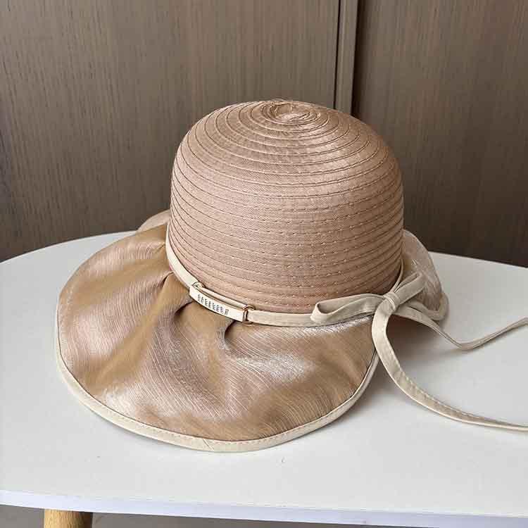 Summer Hat Travel Big Eaves Sunshade Sun Protection Bucket Hat Women's Outdoor Leisure Versatile Anti-ultraviolet Beach Hat
