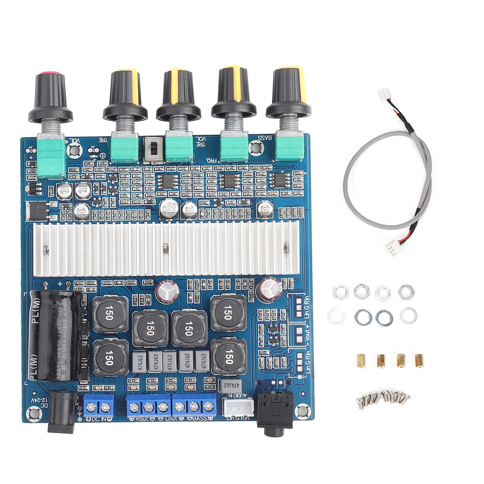 

Плата сабвуфера високої потужності Модуль цифрового підсилювача Fever Finished Плата 12-24 В 100 Вт + 50 Вт + 50 Вт
