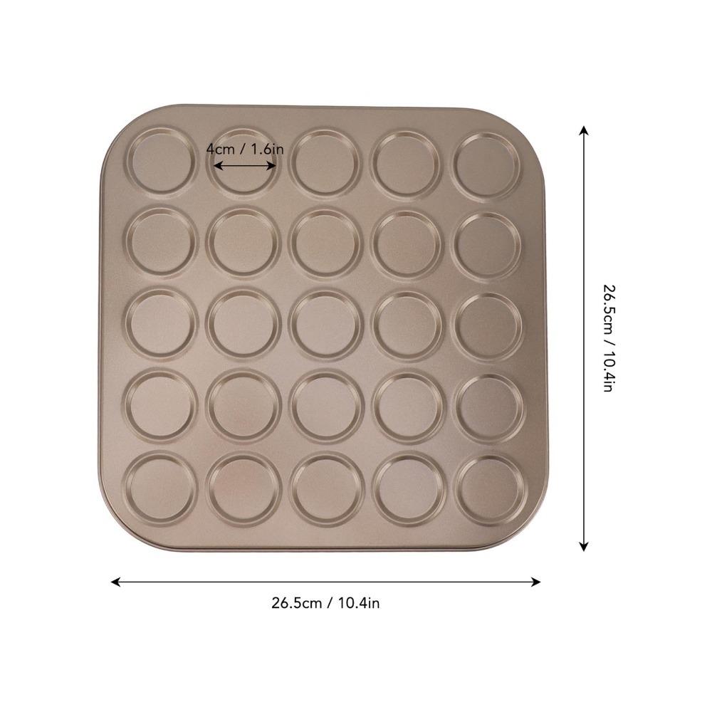 Non-Stick Coating Muffin Top Pan Carbon Steel Muffin Baking Pan Macaron Bakeware Pan Muffin Making 25Hole