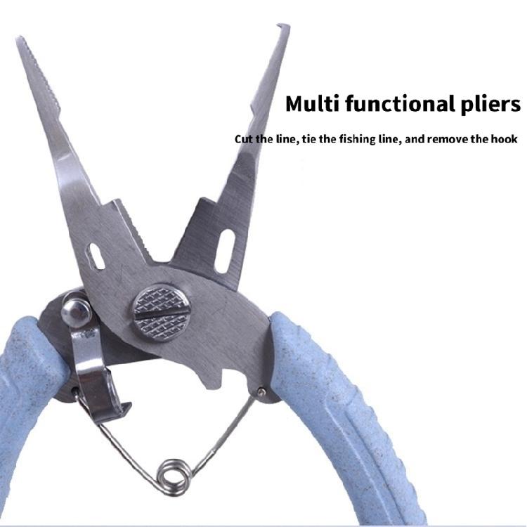 Fishing Pliers Multifunctional Needle Nose Pliers & Line Cutter Fishing Gripper Fishing Tool Scissors Easy to Use