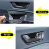 ABS Carbon Interior Door Handle Bowl Trim Styling Cover For Ford Maverick +