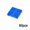 MOC Transparent Bulk Bricks 1x1 2x4 1x4 Clear Building Block Wall Panels and Baseplates