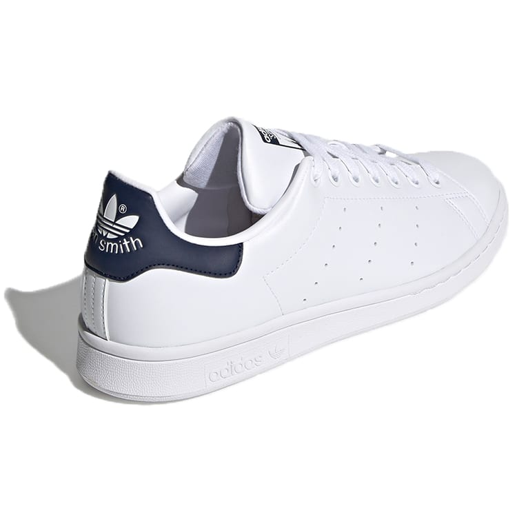 adidas Originals Stan Smith Dark Blue Tail Comfortable Breathable Low Top Skateboard Shoes Unisex White FX5501