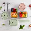 Ensemble de conservation alimentaire en verre Luminarc avec couverts et sac