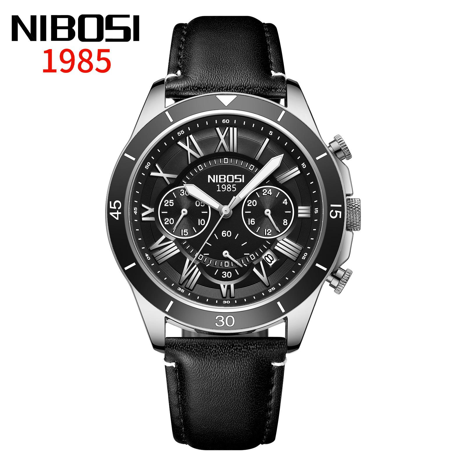 Men S High-Value Business Watch, Three-Eye Six-Hand Chronograph Quartz Watch