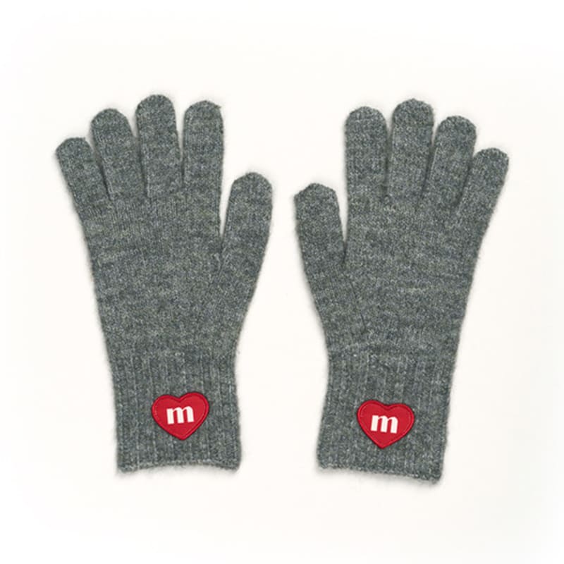 

macni LOVE M ВЯЗАНЫЕ ПЕРЧАТКИ СЕРЫЕ ONE