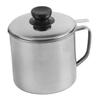 Oil Strainer Pot 1.3L Capacity 304 Stainless Steel Cooking Oil Container Anti Leakage for Home Restaurant
