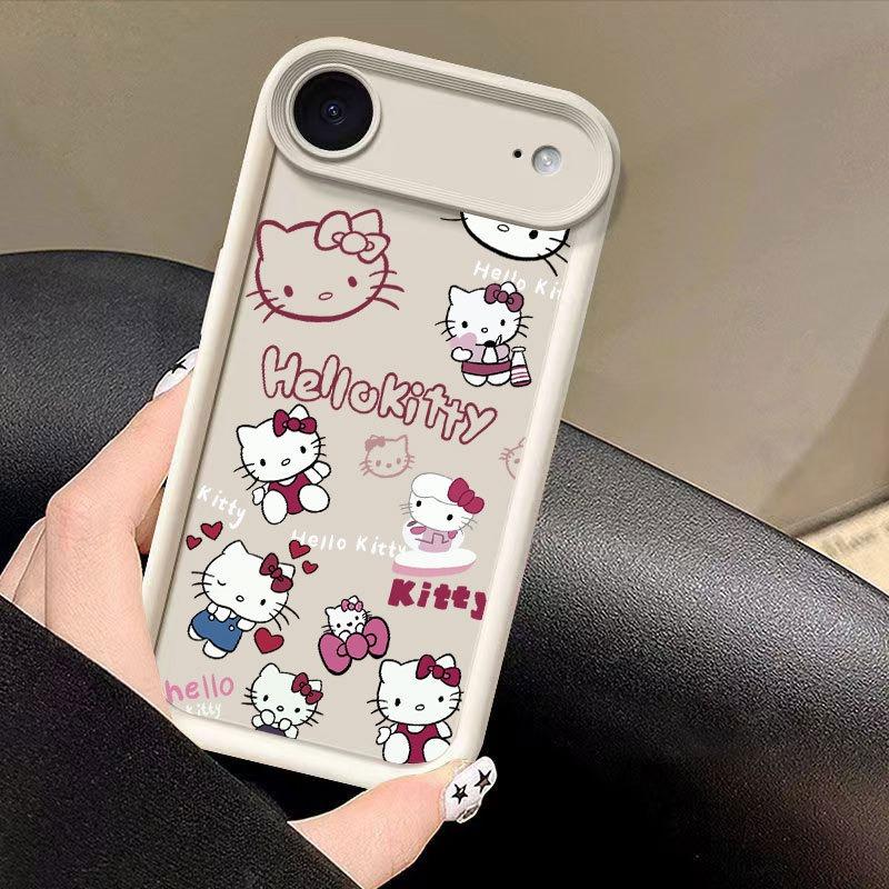 Cute KT cat is suitable for Apple 16promax mobile phone case iphone1714 cute 15pro all-inclusive 13.