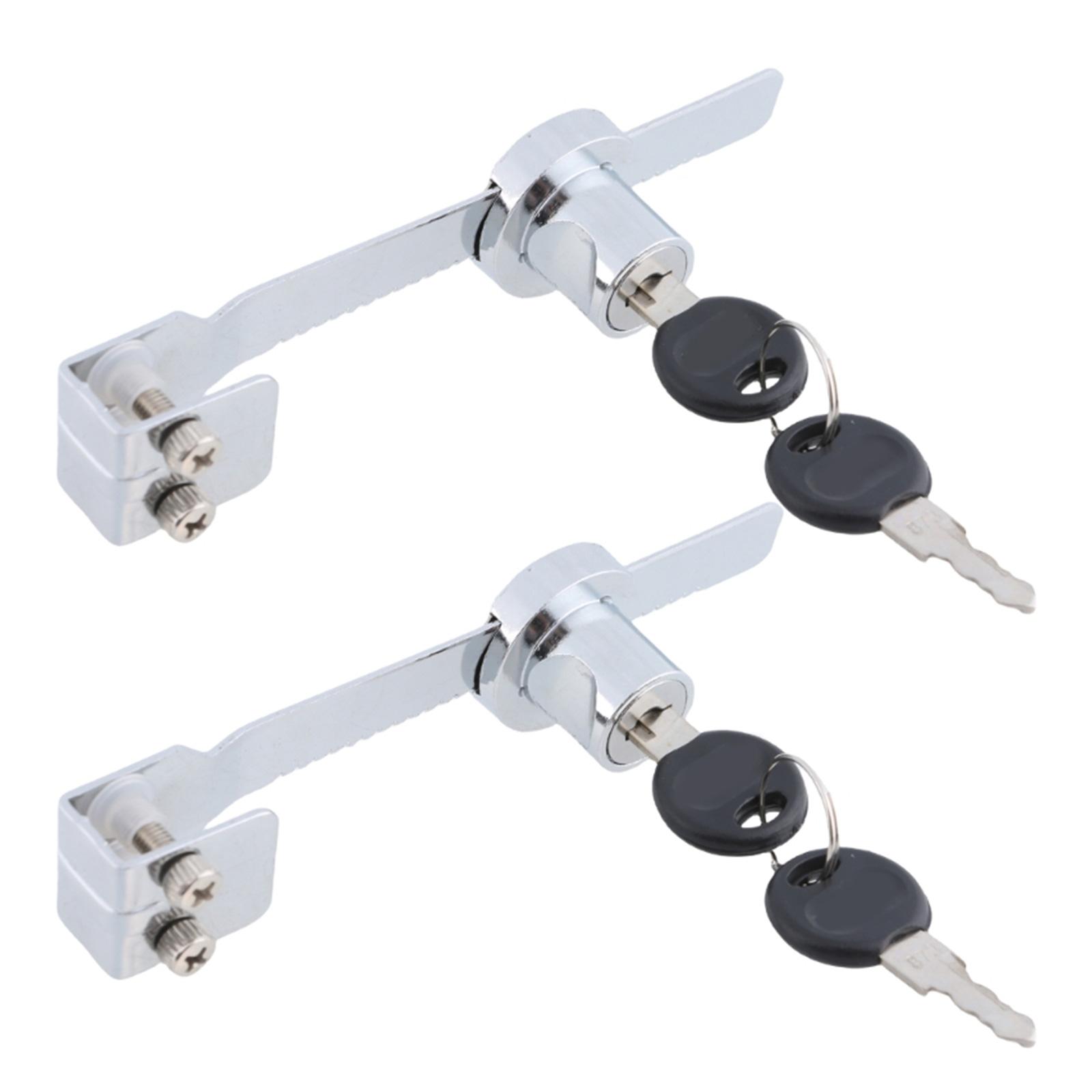 

Витрина с защелкой и ключом Универсальный замок для стеклянной двери Набор замков безопасности для стеклянного шкафа для витрины и ящика