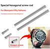 For Blancpain Fifty Fathoms 5015 5050 Steel Hexagon Connecting Rod Watchband Strap Metal Screw Rod 23mm Watch Accessories