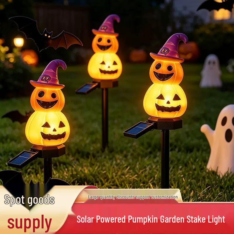 Halloween Solar Waterproof Lawn Lamp – Ghost Festival Garden Decoration
