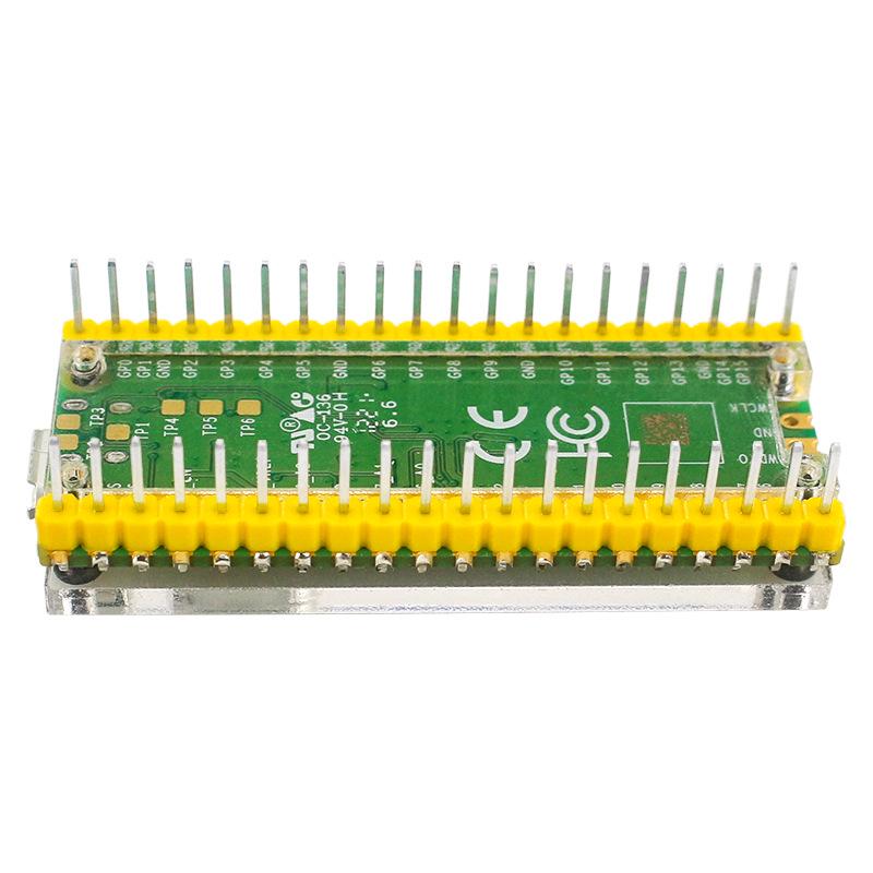 Raspberry Pi Pico Acrylic Case Stand - Double-Sided Protection, Dustproof, Soldering-Friendly