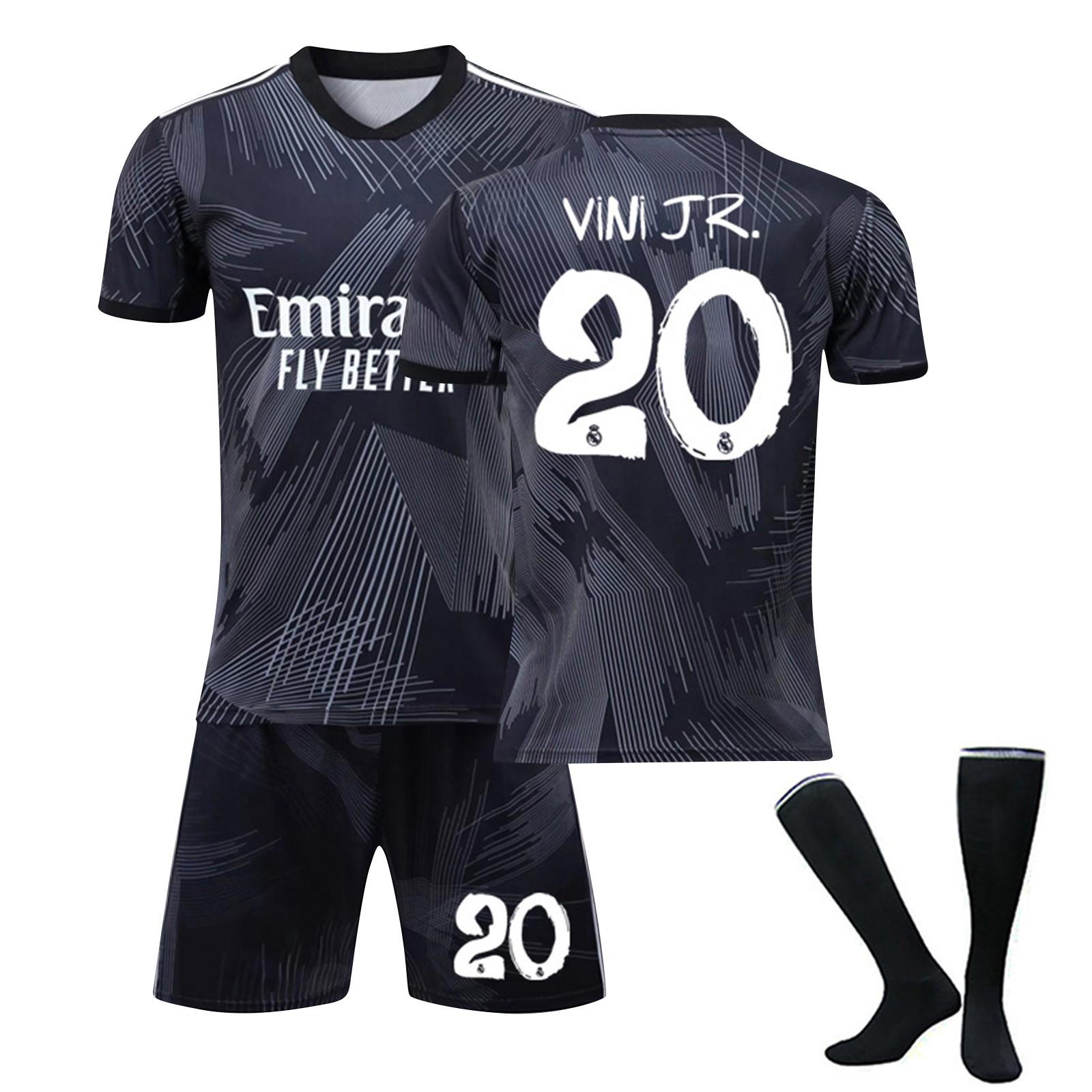 

2223 Реал Мадрид-футбольные майки, шорты, носки, комплект, новый сезон, шорты, носки, наколенники, размеры для взрослых, наряды