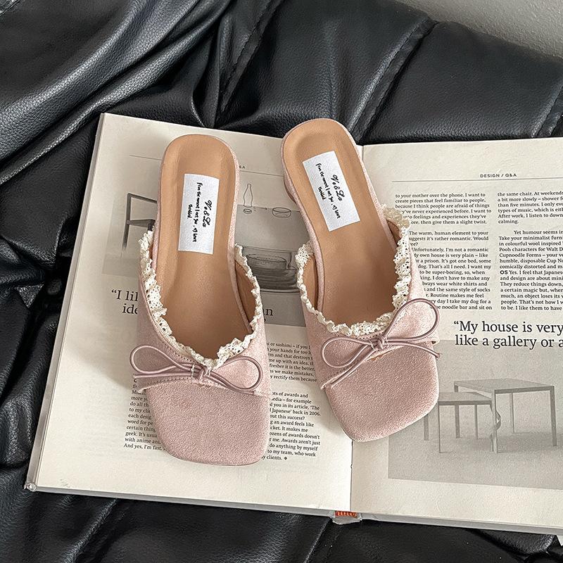 Beautiful cool slippers women's summer wear fashion temperament versatile high heels women's shoes great-looking slippers