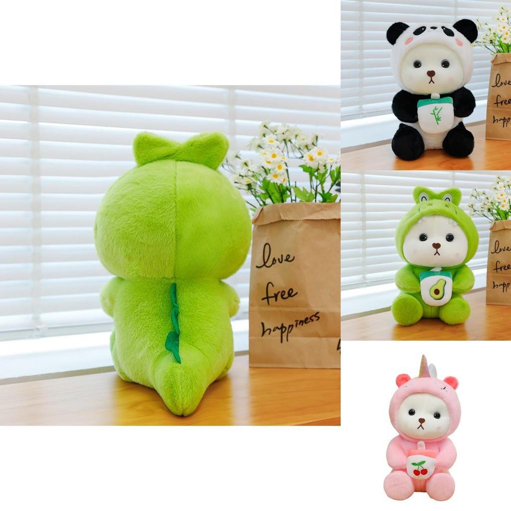 Plüschtier Panda mit kurzem Plüschmaterial für Kinder und Sammler