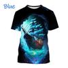Pirate Ship Theme 3D Print Men's T-Shirt Summer Casual Men's Street T-Shirt Outdoor Sports Short Sleeve Fashion Men's T-Shirt