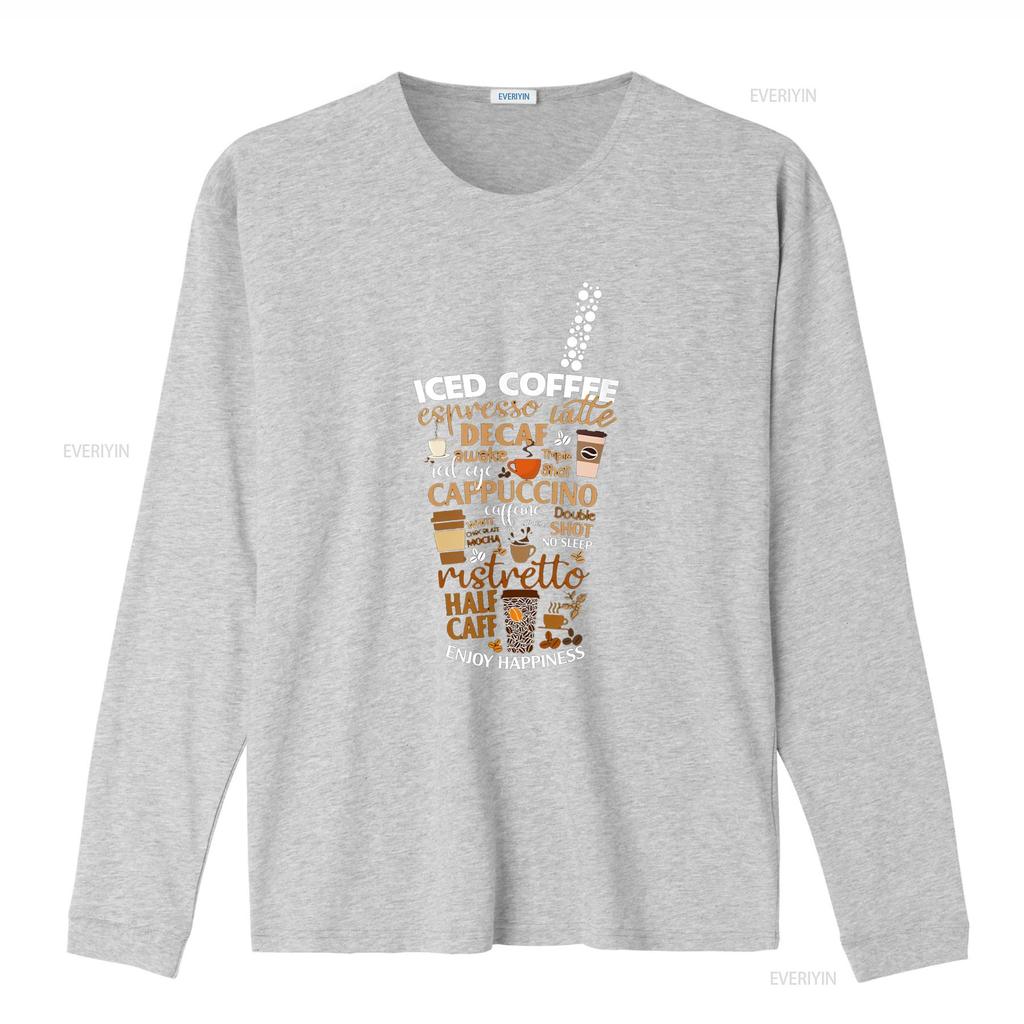 Amante de Copo de Café Gelado Mas Primeiro Espresso Latte Camiseta vintage Lavada moda streetwear Top Para Uso Diário gráfico Unissex