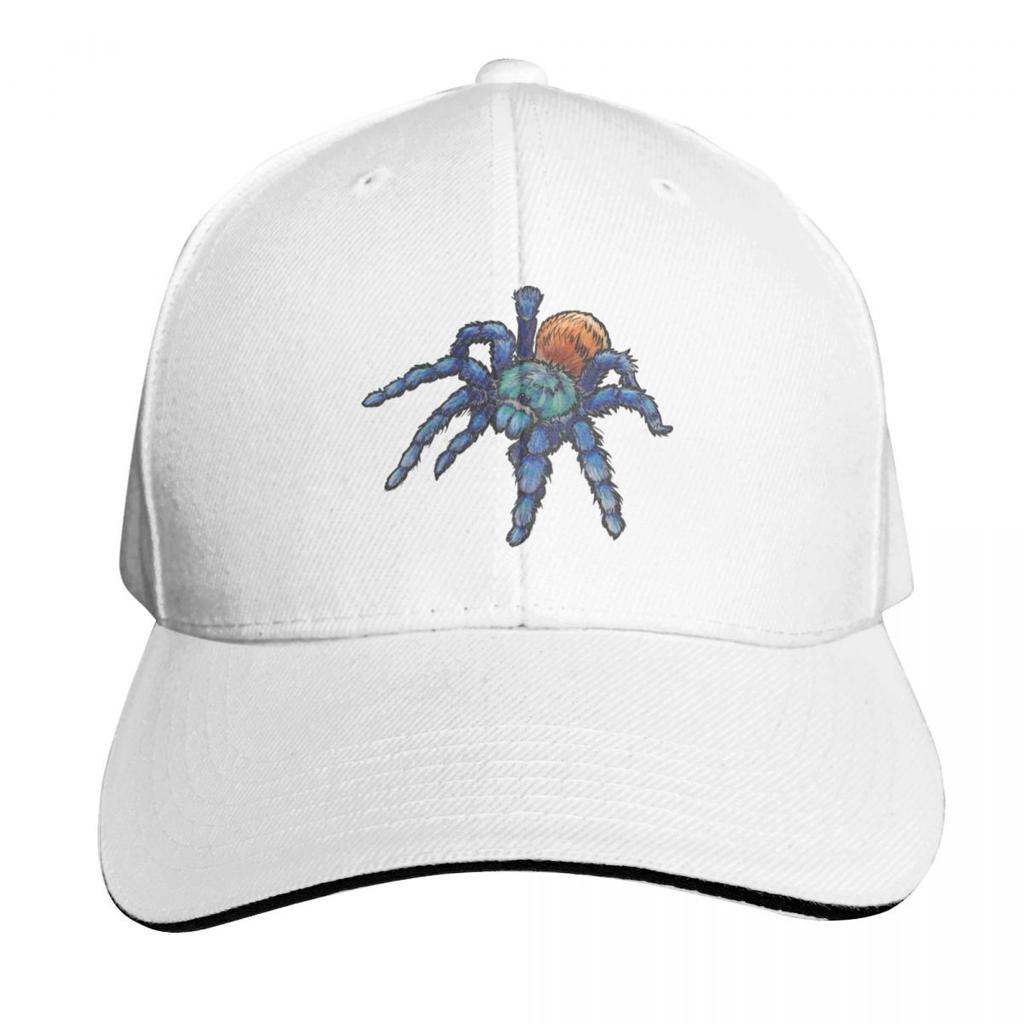 Greenbottle Blue Tarantula with Black Outline Baseball Cap Vintage Big Size Hat Luxury Unisex Hat Summer Hat Women Unisexs