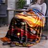 Sunset Drive Snoopy Cartoon Print blanket Flannel Blanket Soft Cozy Plush Throw for Sofa Bed Lightweight Home Decoration