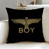classic fashion brand BOY LONDON Cushion Cover Soft & Easy-Wash Pillow Case – Versatile for Couch, Bed, Travel and Office