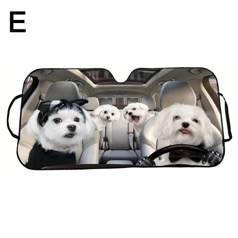 Car Sun Shade Windshield Bengal Cat Driver, Shocked Funny Cat Car Front Window Sunshades Cover, Keep Vehicle Cool UV