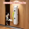 Interactive Indoor Cat Toys Smart Sensor Automatic Kitten Playing Supplies Cat Interactive Toy With Feathers For Wall Door Floor