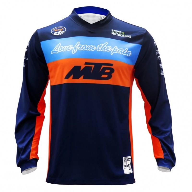 Abbigliamento Discesa Outdoor Equitazione Manica Lunga Asciugatura Rapida Traspirante T-shirt Camicia Uomo Mountain Bike Bicicletta Nuova Corsa