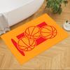 Basketball Sport Design Home Carpet Soft Plush Non-slip Bottom Bedroom Bedside Mat Bohemian Boho Style Housewarming Gift Idea