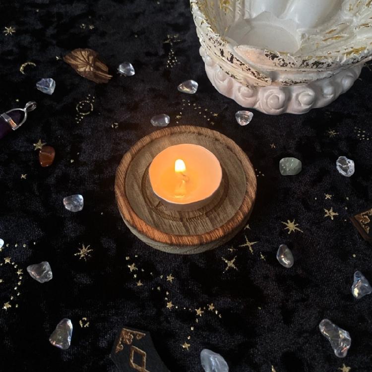 Candle Holder Tray Star Pendulums Dowsing Divination Board Candle Holder Plate