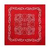 Kakatrend Bandana Red Paisley Adults 100% Cotton Stylish Handkerchief Unisex Large 55cm X 55cm Red