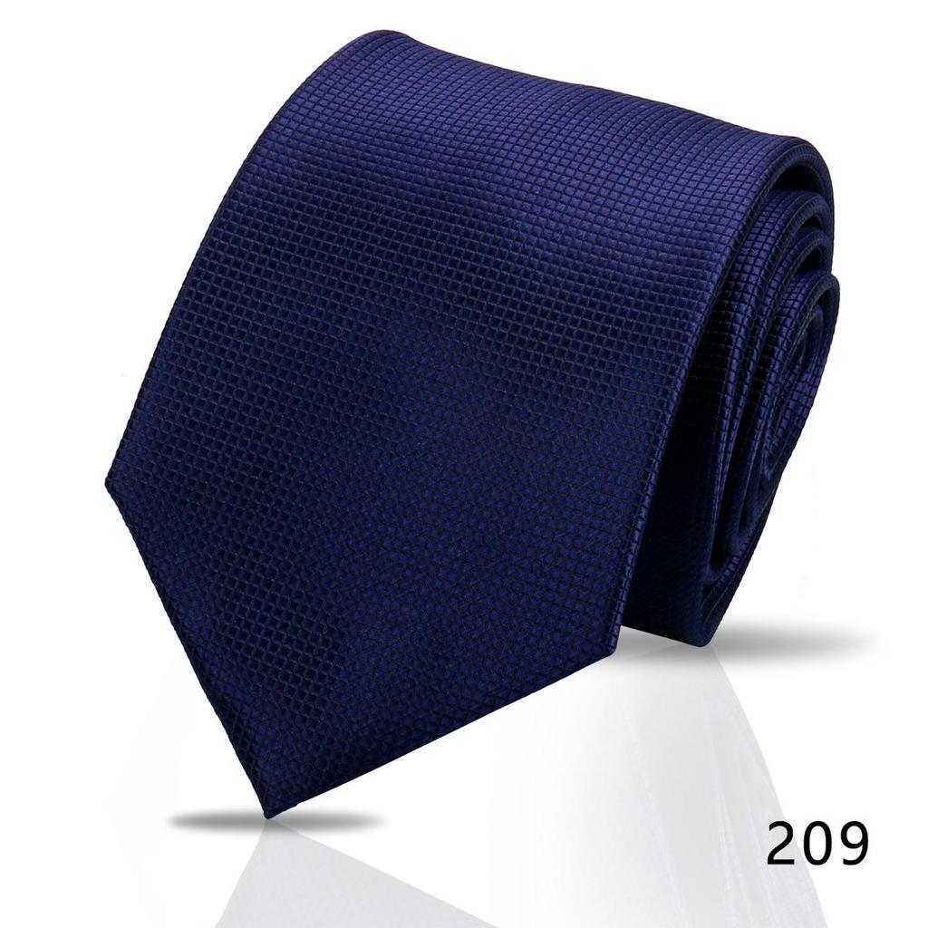 Men's High-Grade Black and Red Striped Silk Tie for Formal and Wedding Wear - 8CM