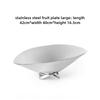 Modern Luxury Bowl Stainless Steel Fruit Plate Creative Desktop Storage Tray Ornament Simple Restaurant Decorative Storage Plate