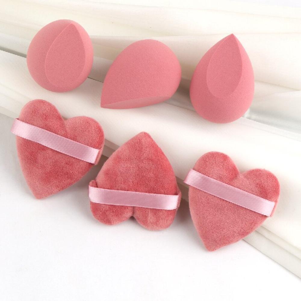 

Набор из 6 бархатных спонжей для макияжа, спонжи для тональной основы, косметические спонжи для жидкой пудры, румян, для всех типов кожи, для макияжа