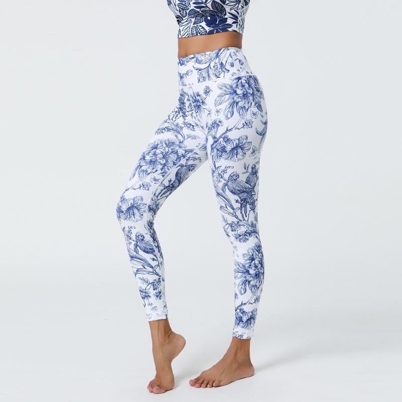 Spring/Summer New Arrival Women's Digital Print Leggings Lightweight Brushed Fitness Yoga Pants