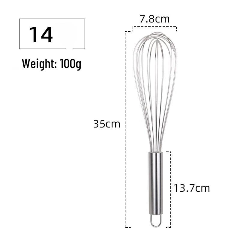 ZISIZ Stainless Steel Egg Whisk